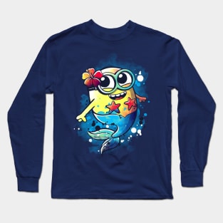 Banana mermaid Long Sleeve T-Shirt